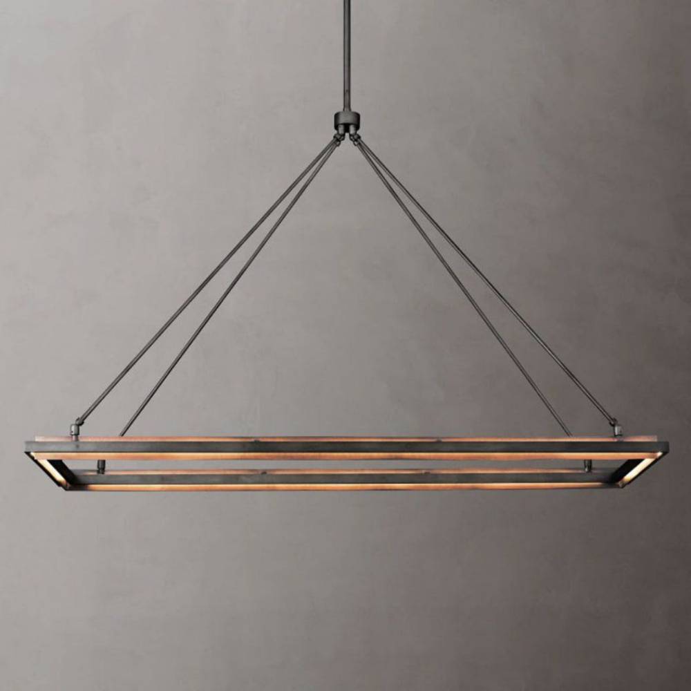 Pervalor Forged Rectangular Chandelier