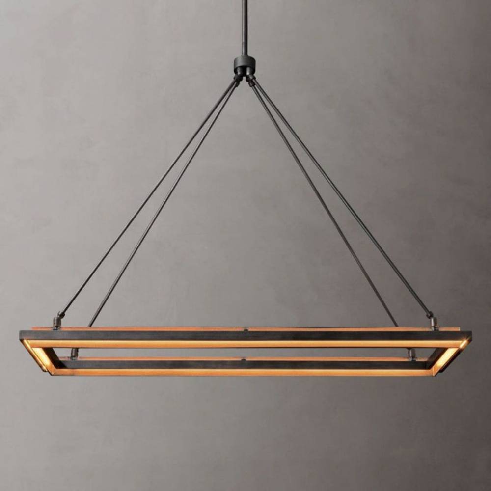Pervalor Forged Rectangular Chandelier