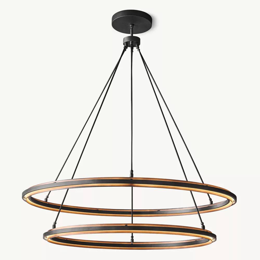 Pervalor Two-Tier Round Chandelier 60"