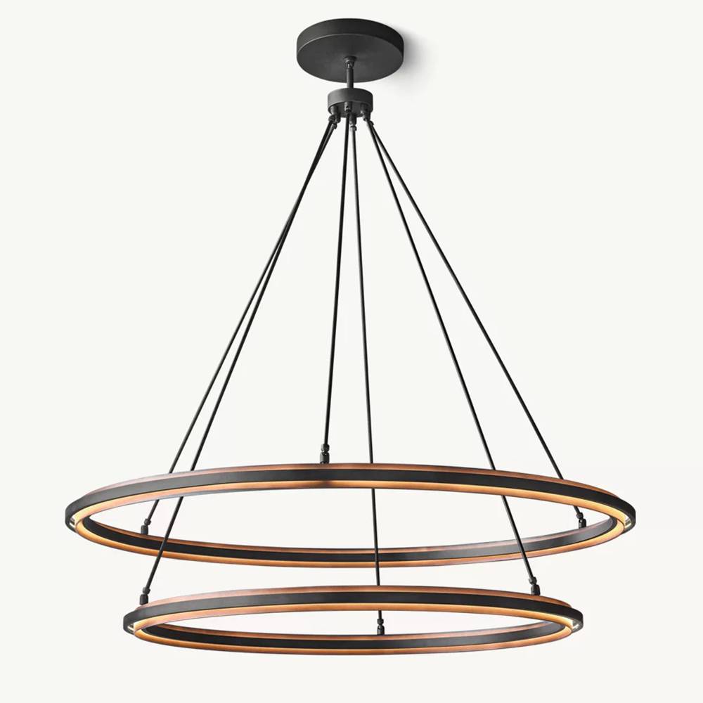 Pervalor Two-Tier Round Chandelier 60"