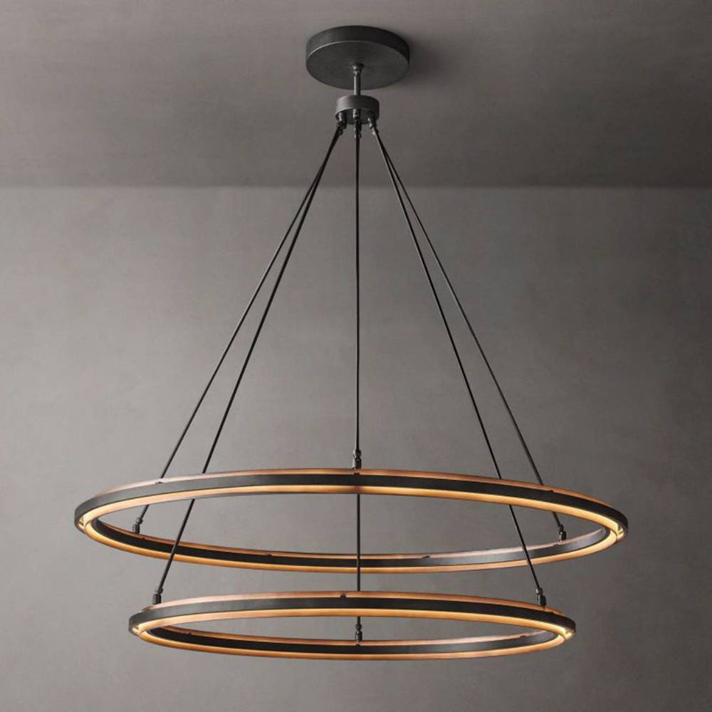 Pervalor Two-Tier Round Chandelier 60"
