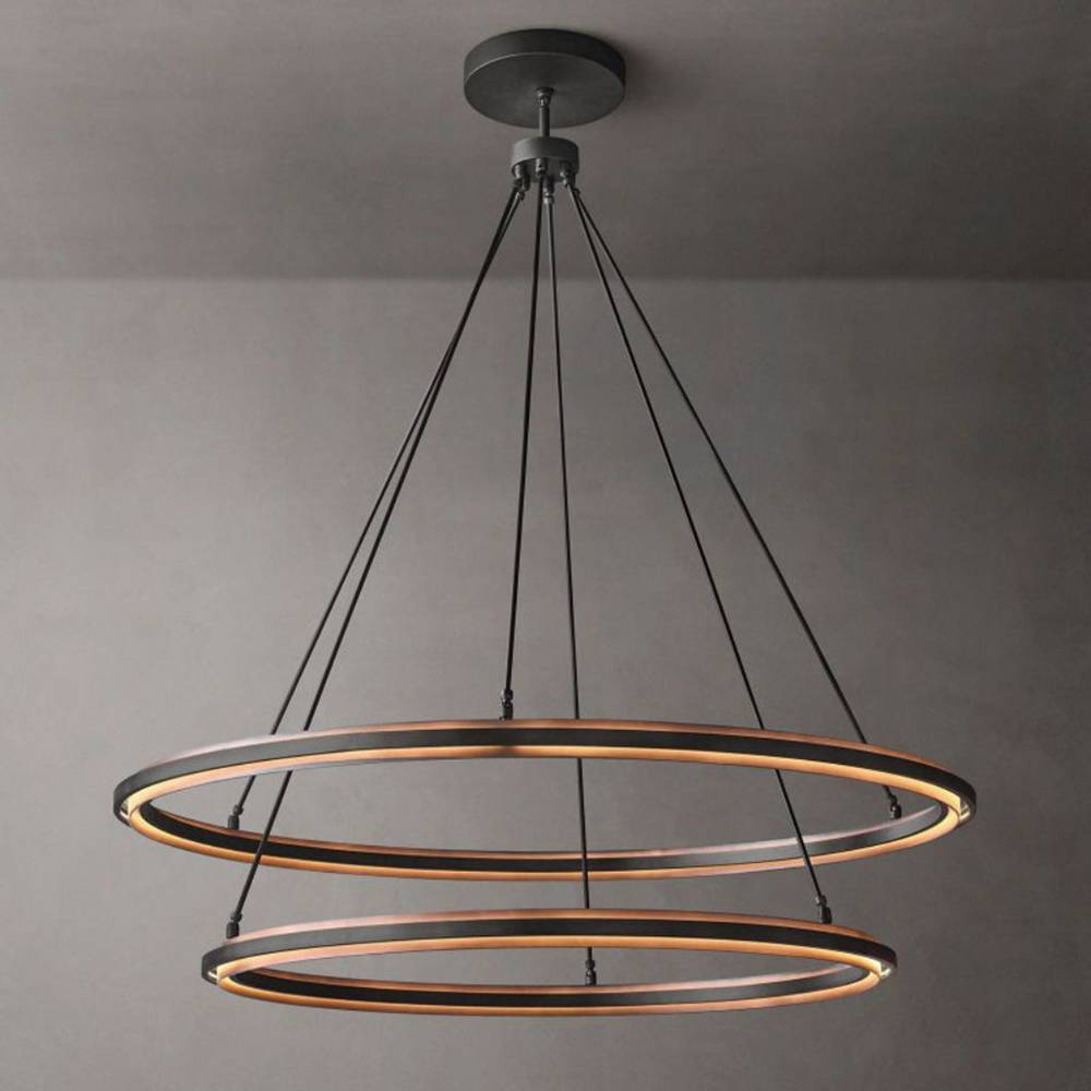 Pervalor Two-Tier Round Chandelier 60"