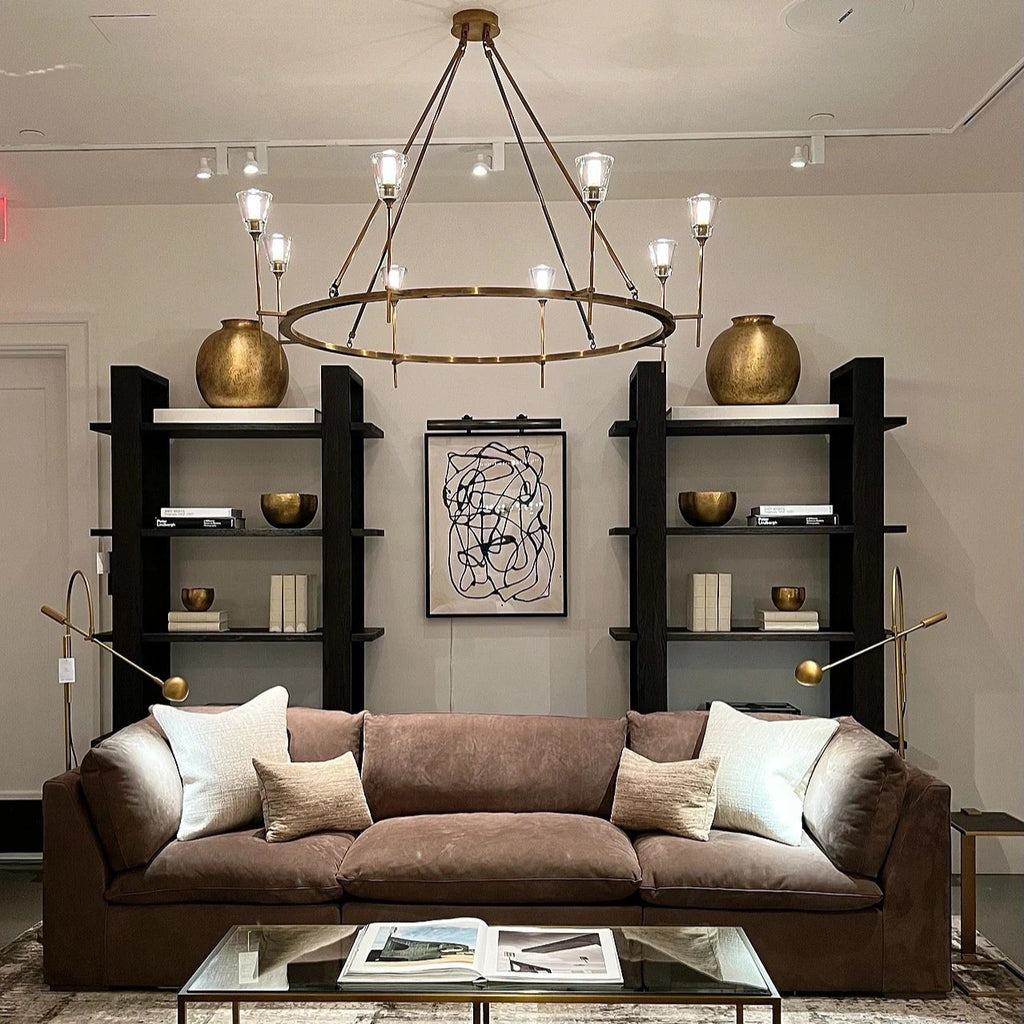 Torchis Round Chandelier 46"