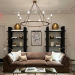 Torchis Round Chandelier 58"