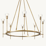 Torchis Round Chandelier 46"