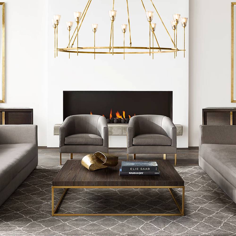 Torchis Round Chandelier 58"