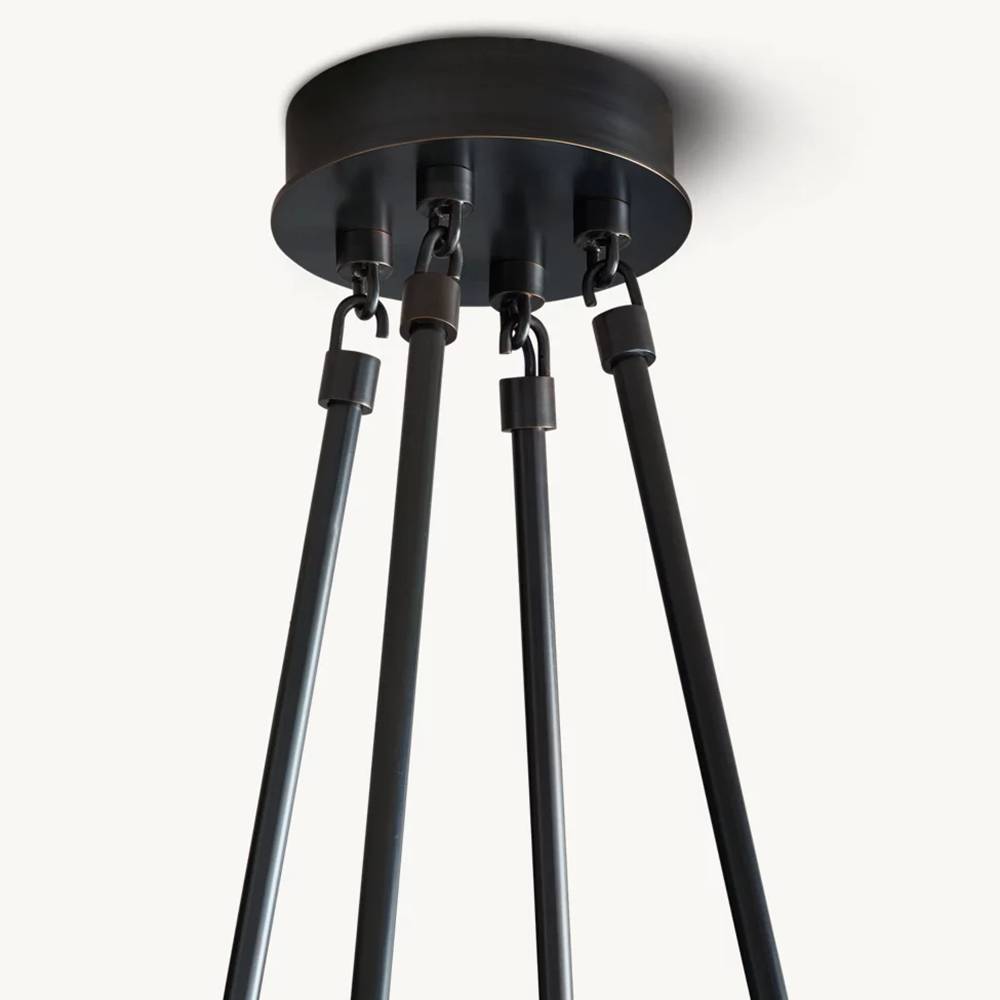 Torchis Round Chandelier 58"