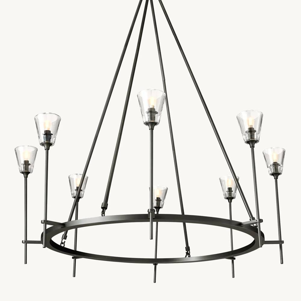 Torchis Round Chandelier 46"
