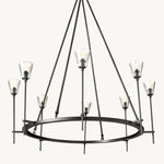 Torchis Round Chandelier 46"