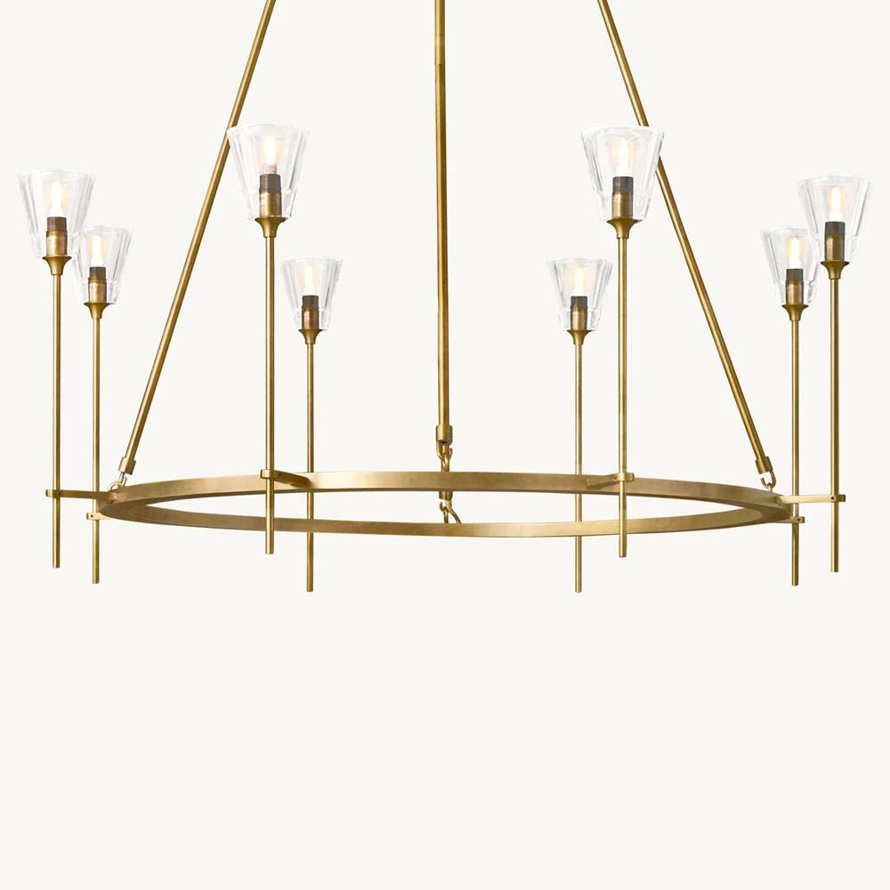 Torchis Round Chandelier 46"