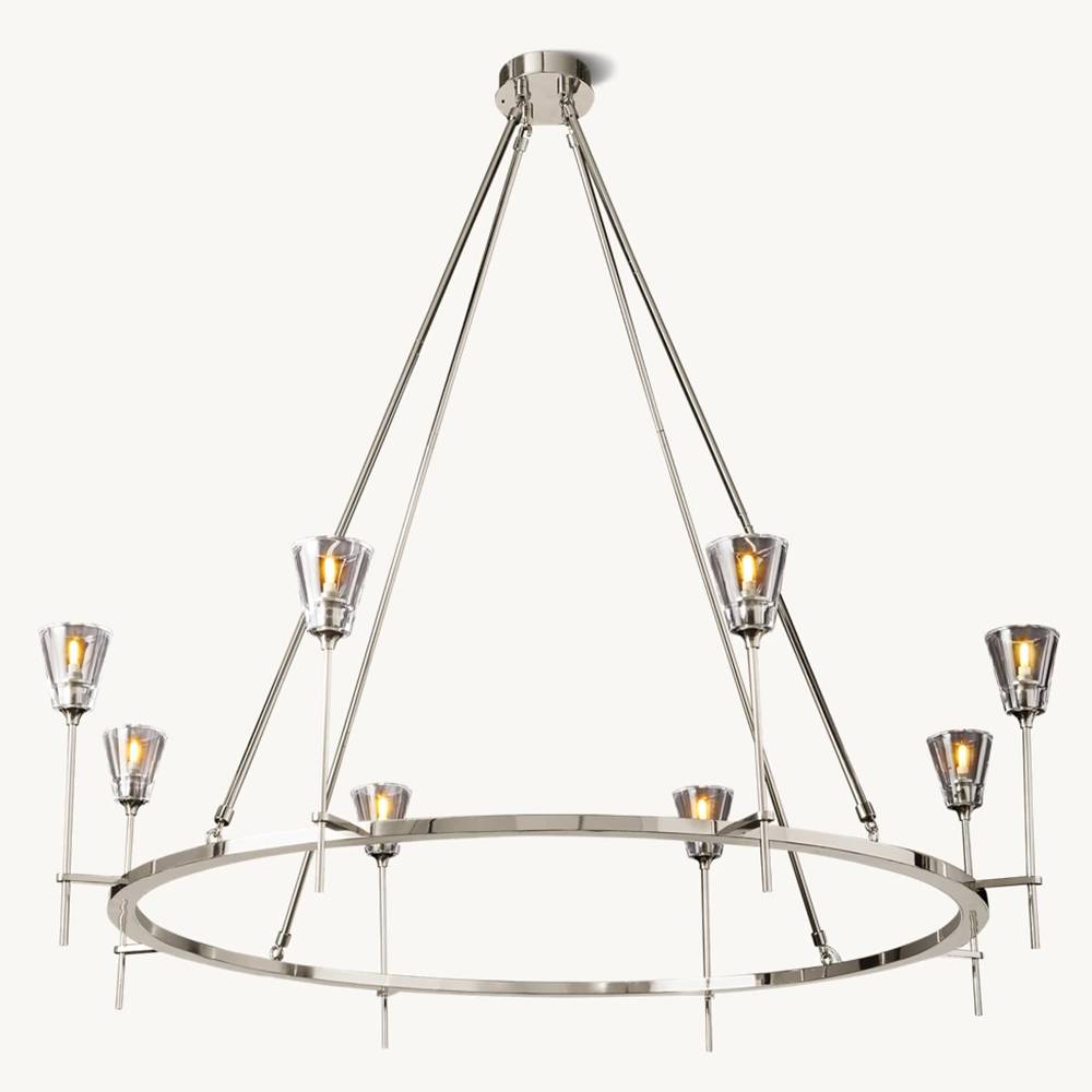 Torchis Round Chandelier 46"
