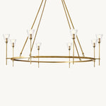 Torchis Round Chandelier 58"
