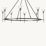 Torchis Round Chandelier 58"