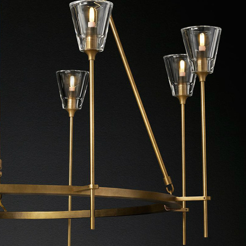 Torchis Round Chandelier 46"