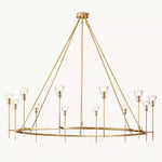 Torchis Round Chandelier 70"