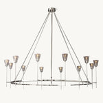 Torchis Round Chandelier 70"