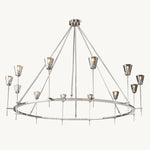 Torchis Round Chandelier 70"