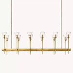 Torchis Rectangular Chandelier 54"