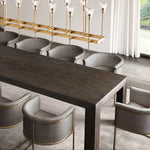 Torchis Rectangular Chandelier 67"