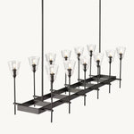 Torchis Rectangular Chandelier 54"