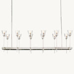 Torchis Rectangular Chandelier 54"