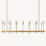 Torchis Rectangular Chandelier 67"