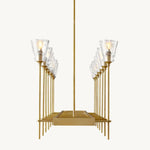 Torchis Rectangular Chandelier 54"