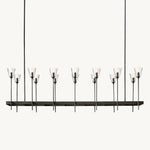 Torchis Rectangular Chandelier 67"