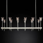 Torchis Rectangular Chandelier 54"