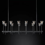 Torchis Rectangular Chandelier 54"