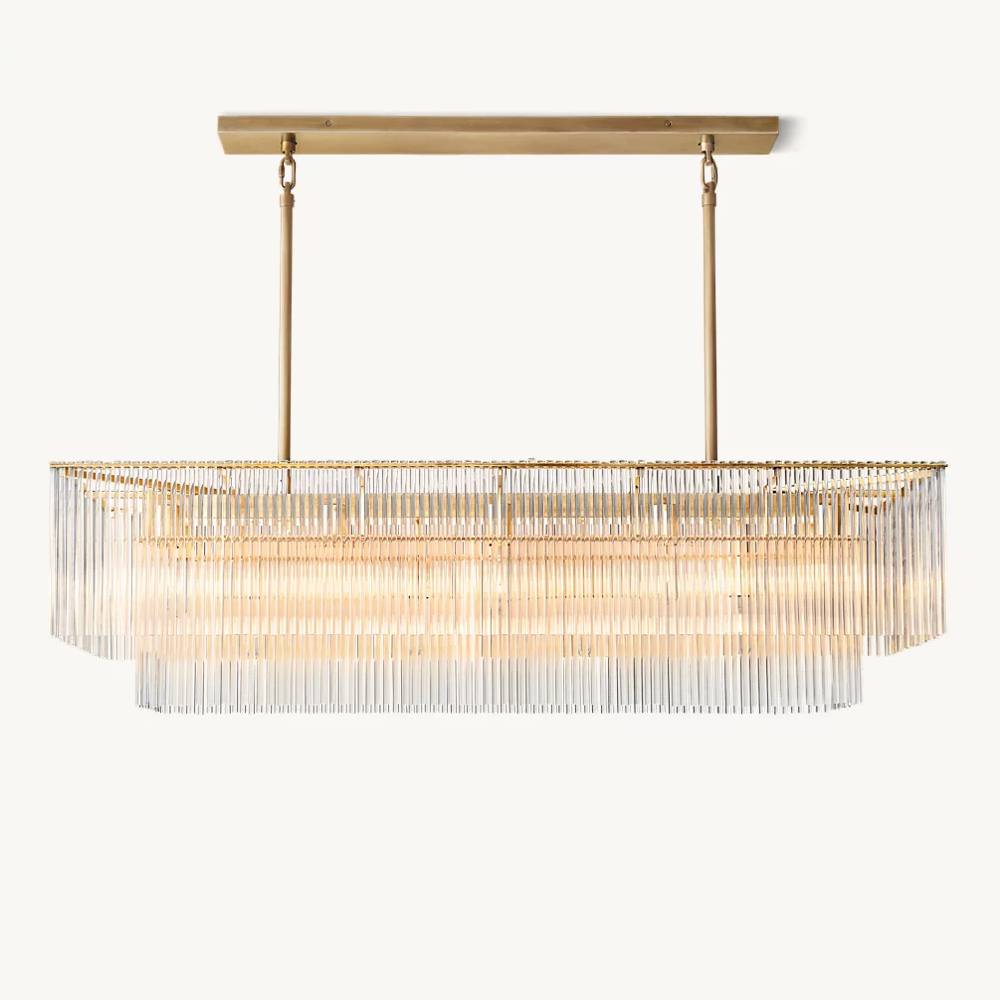 Aventis Rectangular Chandelier 54"