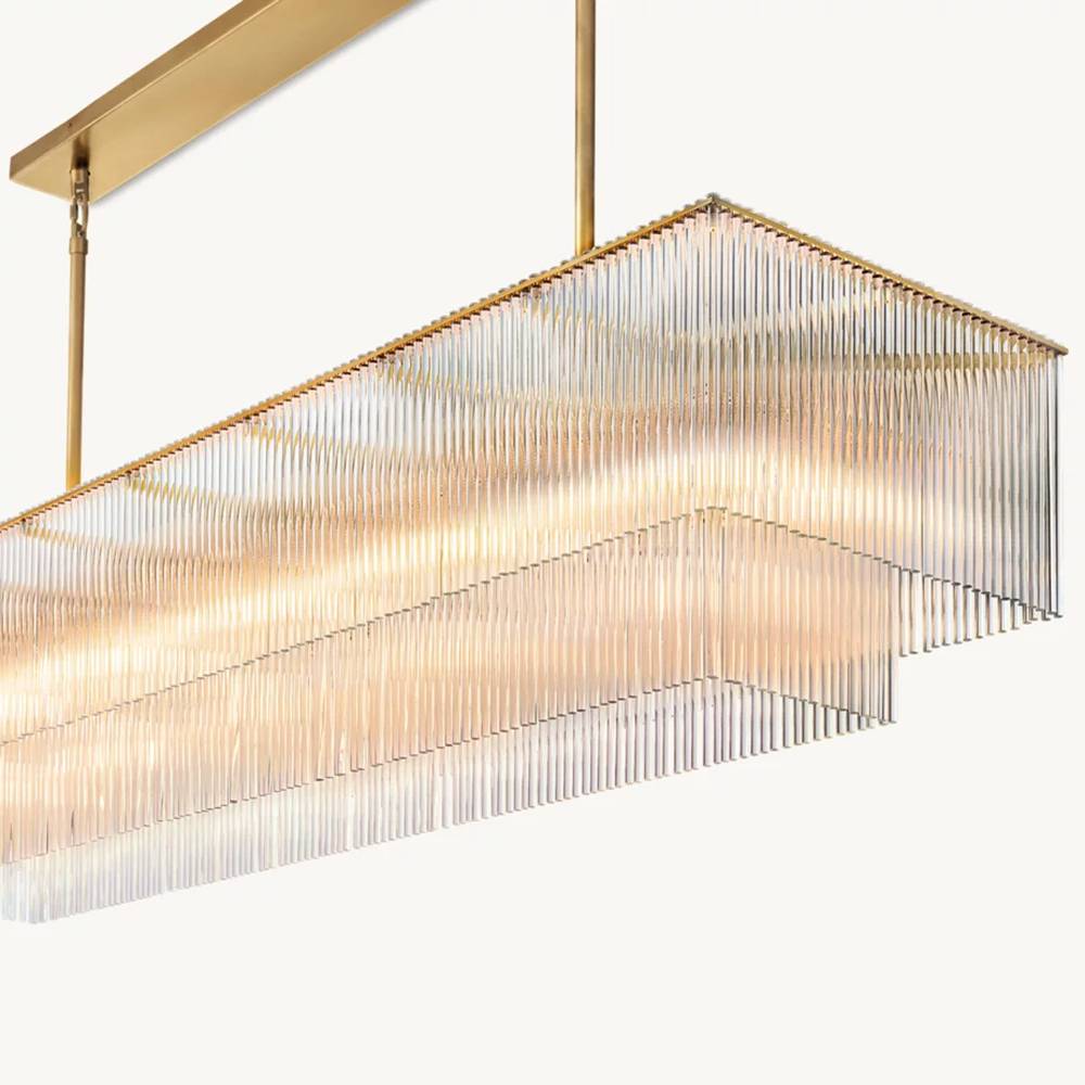 Aventis Rectangular Chandelier 54"