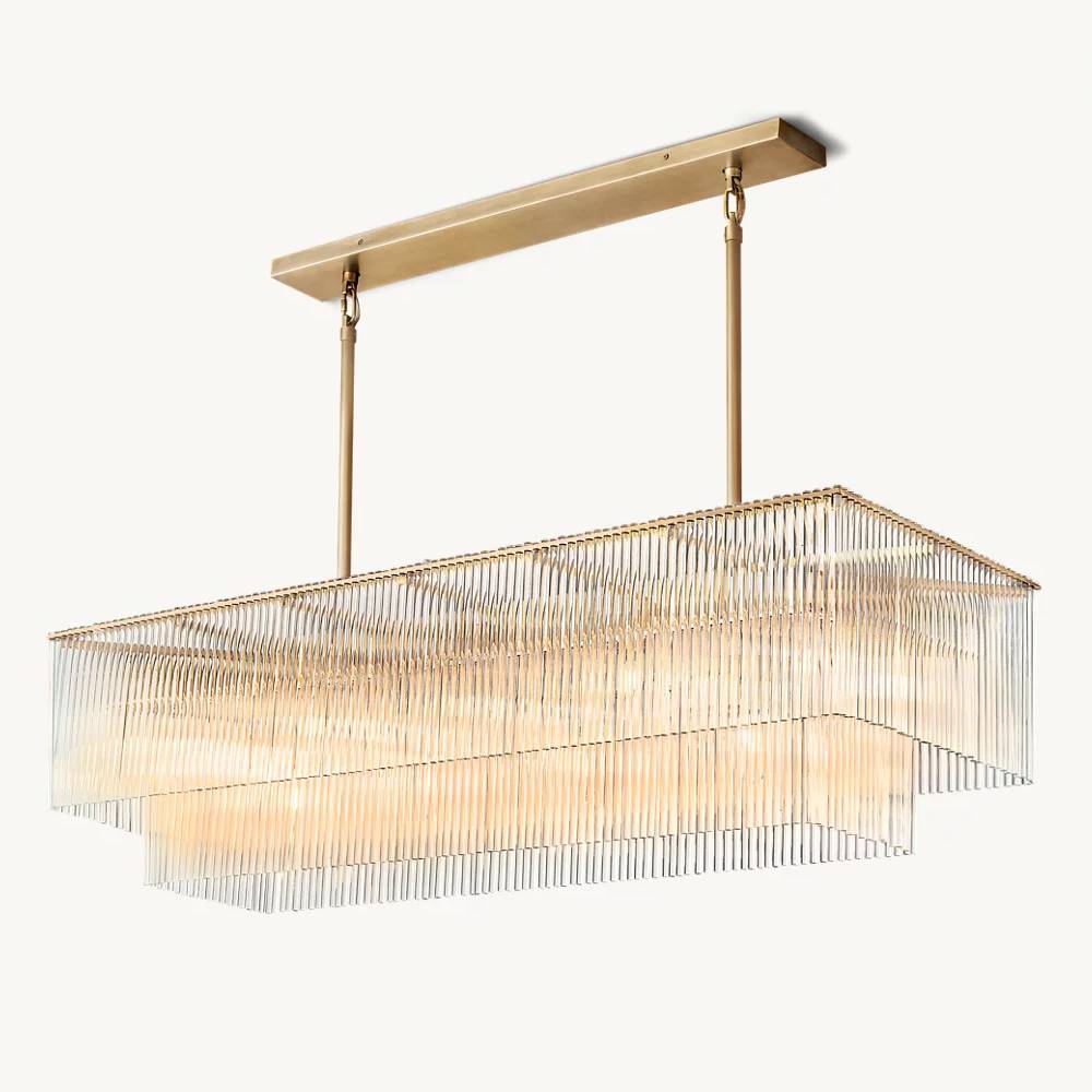 Aventis Rectangular Chandelier 54"