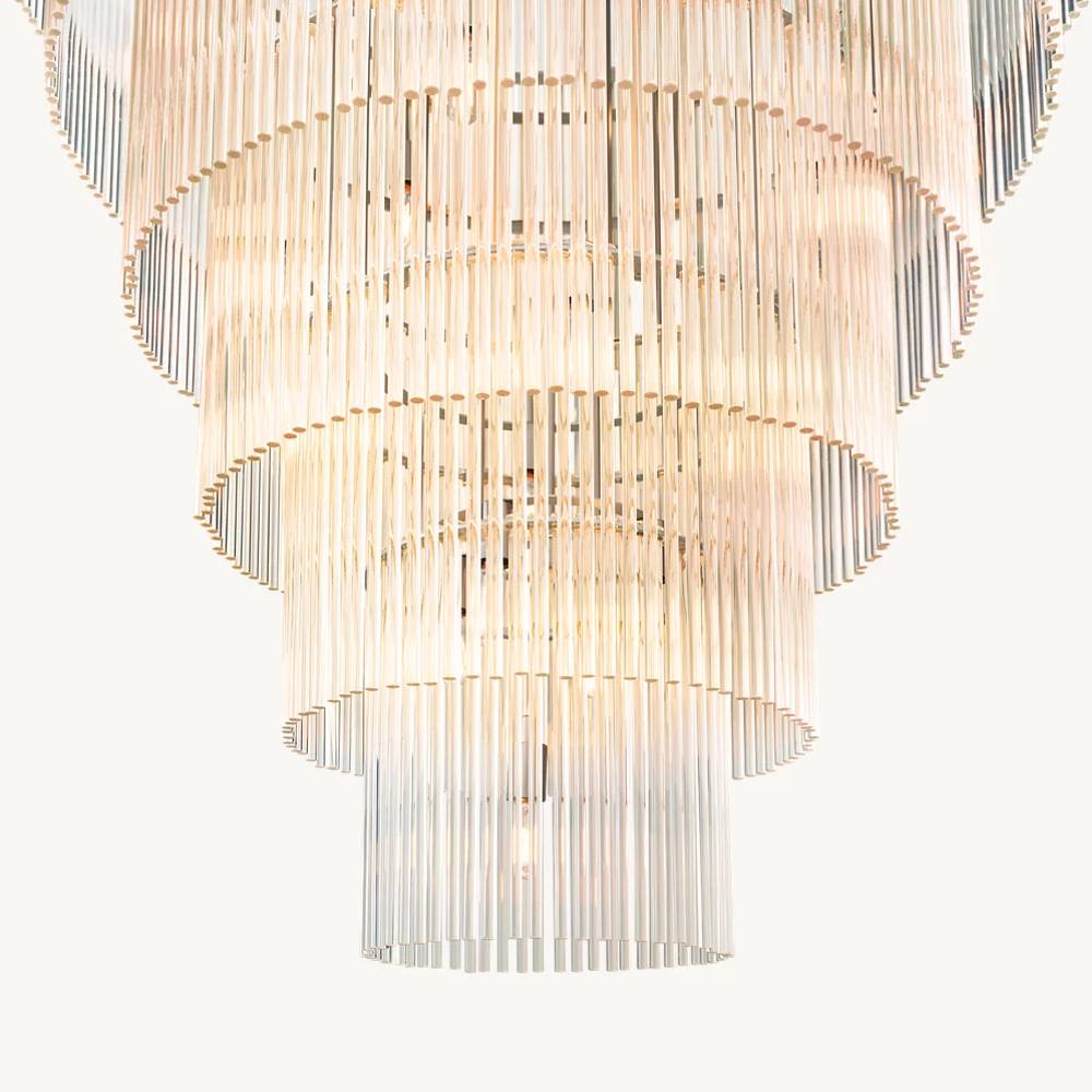 Aventis Grand Glass Chandelier 36"