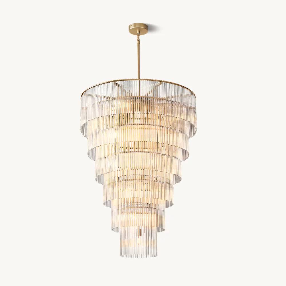 Aventis Grand Glass Chandelier 36"