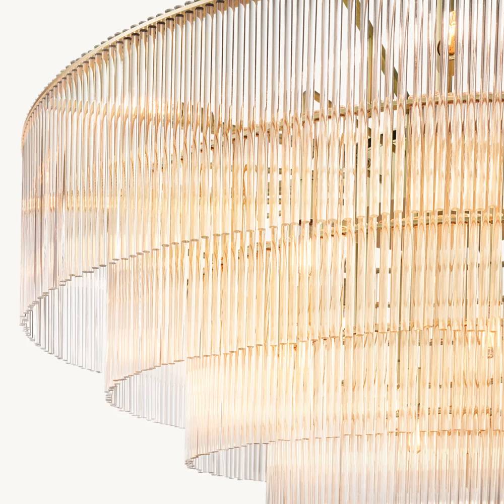 Aventis Grand Glass Chandelier 36"