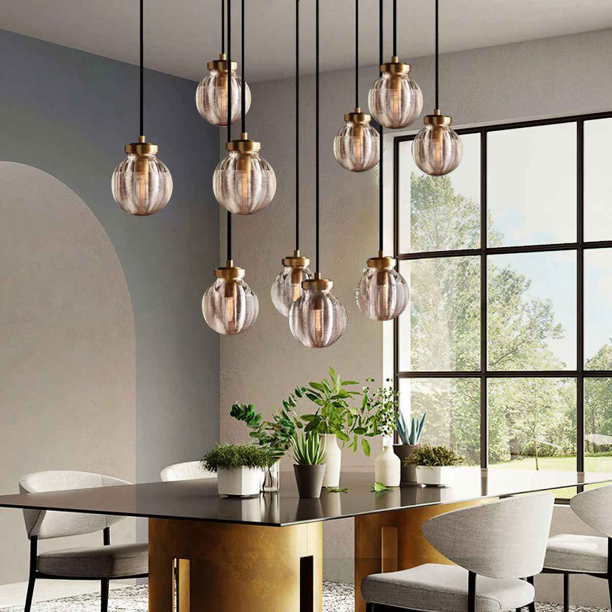 Pevaris Round Chandelier 48"