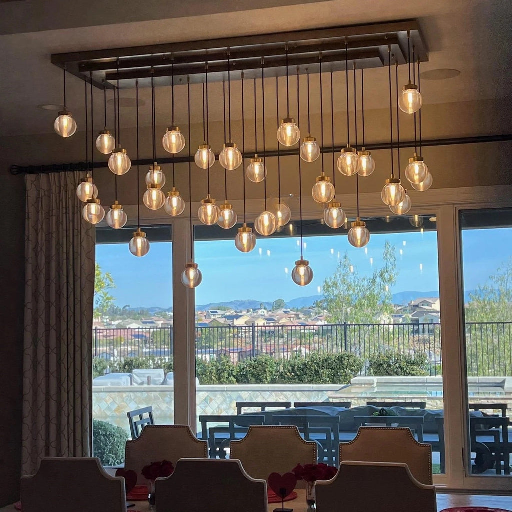 Pevaris Rectangle Chandelier 72"