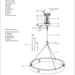 Voulent Round Chandelier 48"