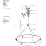 Voulent Round Chandelier 60"