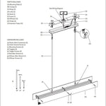 Voulent Linear Chandelier 72"