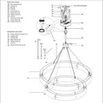 Voulent Two-Tier Round Chandelier 72"