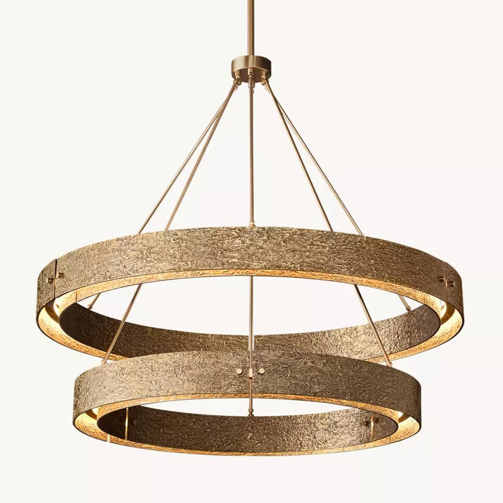 Voulent Two-Tier Round Chandelier 72"