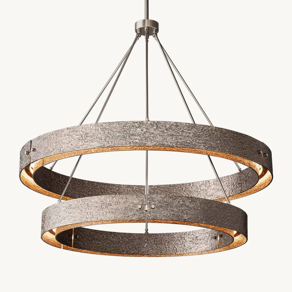 Voulent Two-Tier Round Chandelier 60"