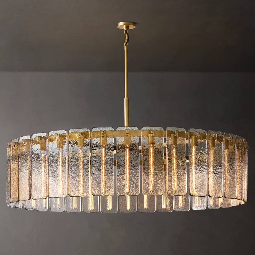 Calvette Glass Round Chandelier 60"