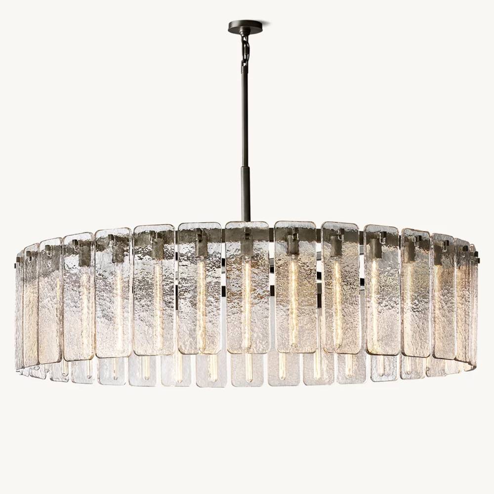 Calvette Glass Round Chandelier 60"