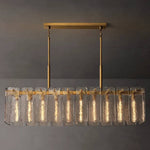 Calvette Glass Rectangular Chandelier 60"
