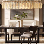 Calvette Glass Rectangular Chandelier 60"
