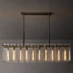Calvette Glass Rectangular Chandelier 60"