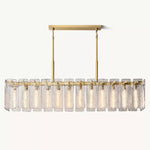 Calvette Glass Rectangular Chandelier 72"
